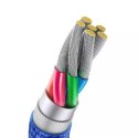 Baseus Crystal Shine Series kabel USB kabel pro rychlé nabíjení a přenos dat USB Typ A - USB Typ C 100W 2m modrý (CAJY000503)