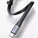 Baseus Jednoduchý plochý kabel USB / USB Typ C SuperCharge 5A 40W Quick Charge 3.0 QC 3.0 23cm zlatý (CATMBJ-BV3)
