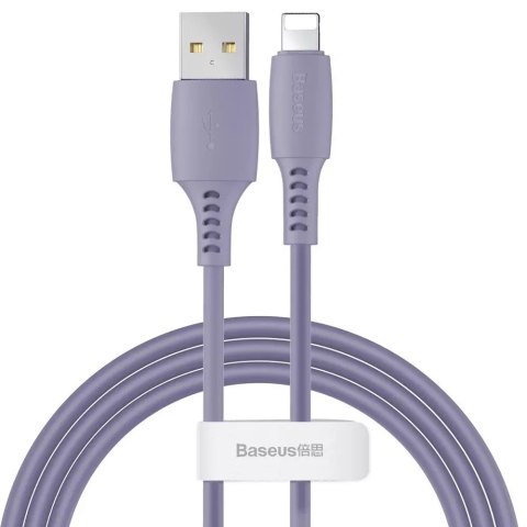 Baseus barevný kabel USB / Lightning 2,4A 1,2 m fialový (CALDC-05)