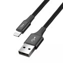 Baseus kabel USB 4v1 Lightning / 2x USB Type C / micro USB kabel s nylonovým opletem 3,5A 1,2m černý (CA1T4-B01)