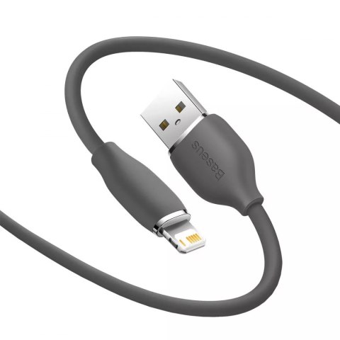 Baseus kabel, USB kabel - Lightning 2,4A, délka 2 m Jelly Liquid Silica Gel - černý