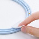 Baseus kabel, USB kabel - Lightning 2,4A, délka 2 m Jelly Liquid Silica Gel - modrý