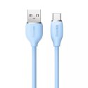 Baseus kabel, USB kabel - USB Type C 100W 2 m dlouhý Jelly Liquid Silica Gel - modrý
