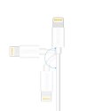 Choetech certifikovaný USB-A kabel - Lightning MFI 1,8 m bílý (IP0027)