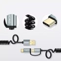 Choetech kabel 2v1 USB - USB Type C / micro USB kabel 1,2 m černý (XAC-0012-101BK)