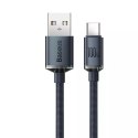 Kabel Baseus Crystal Shine Series USB kabel pro rychlé nabíjení a přenos dat USB Typ A - USB Typ C 100W 2m černý (CAJY000501)