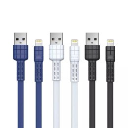 Plochý kabel Remax Armor Series USB / Lightning 5V 2,4A modrý (RC-116i)