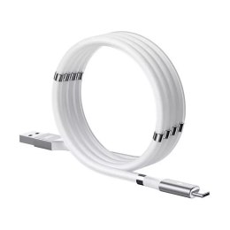 Remax self-organizing magnetic USB - USB Type C cable 2,1 A 1 m white (RC-125a white)