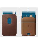 Etui Spigen Valentinus Magsafe Card Holder magnetyczny portfel na dokumenty do Magsafe do iPhone 12/13 Brown