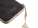 Etui Guess Charms Collection do iPhone XS Max szare ze złotą zawieszką