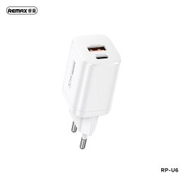 ŁAD SIEC REMAX HANSU WHITE RP-U6 30W 1xUSB-C + 1xUSB