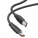 Kabel 2m Baseus Jelly Liquid Silica Gel USB-C do USB-C PD QC 5A 100W 2m Czarny