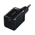 Ładowarka sieciowa zasilacz Baseus GaN3 USB-C Type C PD QC 3A 30W Czarna