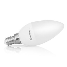 Whitenergy Żarówka LED C37 E14 5W Ciepła biała Mleczna
