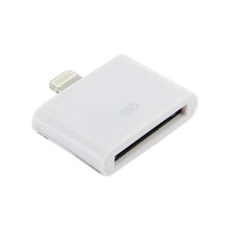 4World Adapter 30pin do Lightning dla iPhone 5/iPad 4/iPad mini|transmisja i ładowanie|biały