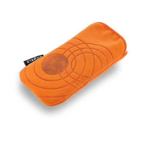 4World Etui GSM POCKET CIRCLE pomarańczowy