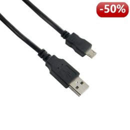 4World Kabel Mikro USB 0.8m|czarny