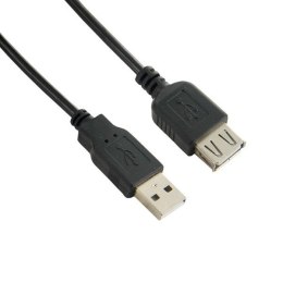 4World Kabel USB Przedłużacz 2.0 AM-AF 3m|czarny