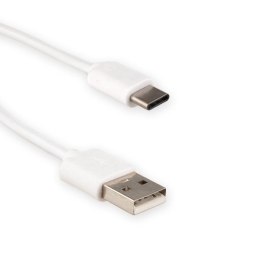 4World Kabel do ładowania i przesyłu danych, USB 2.0 M- USB C, 200cm, biały