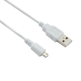 4World Kabel transmisja i ładowanie micro USB 1.0m biały