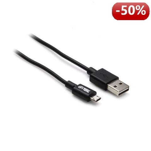 G&BL Kabel USB dwustronny, USB 2.0 M- Micro USB B M, 2m, czarny