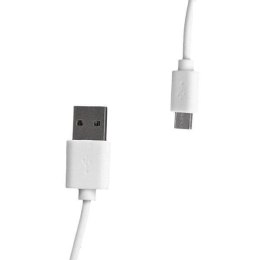 Whitenergy Kabel do przesyłu danych, Micro USB, 100cm, biały