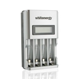 Whitenergy Ładowarka do Akumulatorów|4xAA/AAA|230V|4xAA 2800mAh Ni-Mh|LCD
