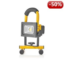 Nedis Mobilny reflektor LED | 10 W | 700 lm | Czarny/Żółty