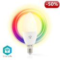 Nedis WiFi Smart LED Żarówka | Pełen kolor i ciepła biel | E14