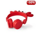 Nedis Wired Headphones | 1.2 m Round Cable | On-Ear | Detachable Magnetic Ears | Chrissy Crab | Red