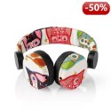 Nedis Wired Headphones | 1.2 m Round Cable | On-Ear | Owl | Black