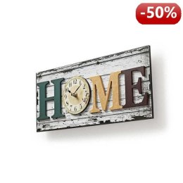 Nedis Wooden-Style Wall Clock in Frame | 'HOME' Design