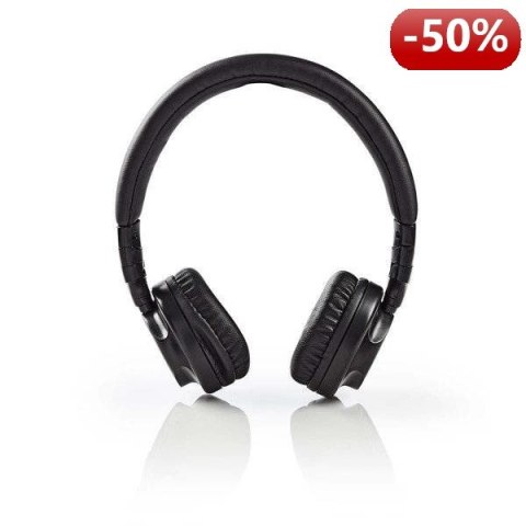 Nedis Wired Headphones | On-ear | Foldable | 1.2 m Detachable Cable | Black