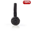 Nedis Wired Headphones | On-ear | Foldable | 1.2 m Detachable Cable | Black