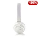 Nedis Wired Headphones | On-ear | Foldable | 1.2 m Detachable Cable | White