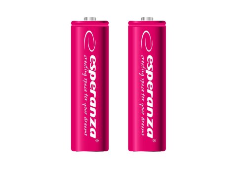 ESPERANZA AKUMULATORKI NI-MH AA 2000MAH 2SZT. CZERWONE