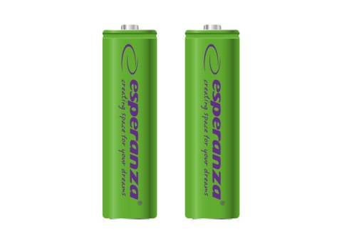 ESPERANZA AKUMULATORKI NI-MH AA 2000MAH 2SZT. ZIELONE