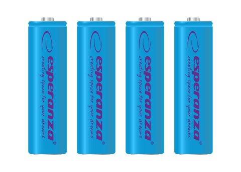 ESPERANZA AKUMULATORKI NI-MH AA 2000MAH 4SZT. NIEBIESKIE