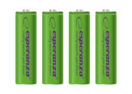 ESPERANZA AKUMULATORKI NI-MH AA 2000MAH 4SZT. ZIELONE