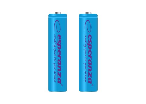 ESPERANZA AKUMULATORKI NI-MH AAA 1000MAH 2SZT. NIEBIESKIE