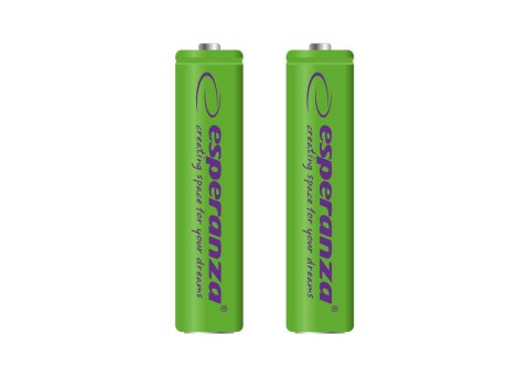 ESPERANZA AKUMULATORKI NI-MH AAA 1000MAH 2SZT. ZIELONE