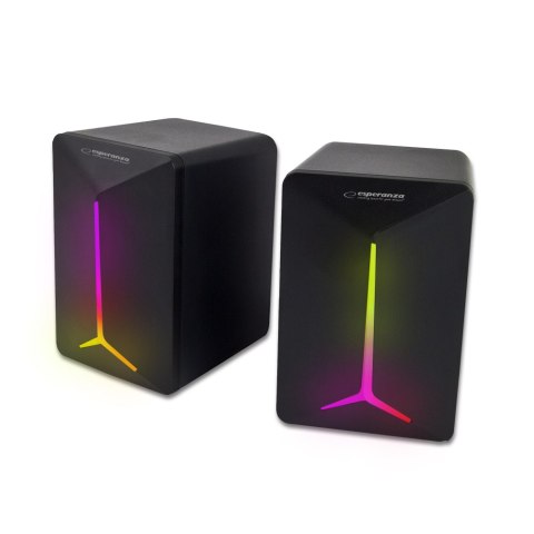 ESPERANZA GŁOŚNIKI 2.0 USB LED RAINBOW FREVO