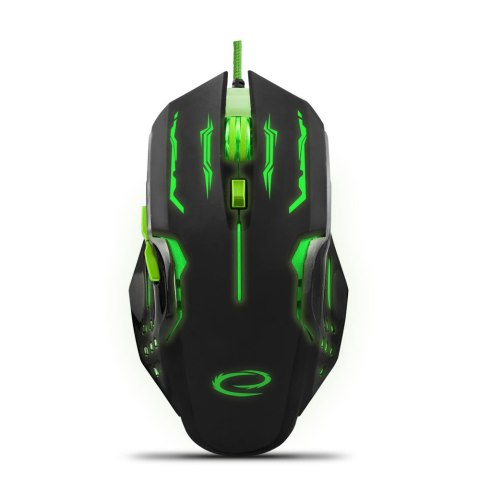 ESPERANZA MYSZ PRZEWOD. GAMING LED 6D OPT. USB APACHE ZIELONA