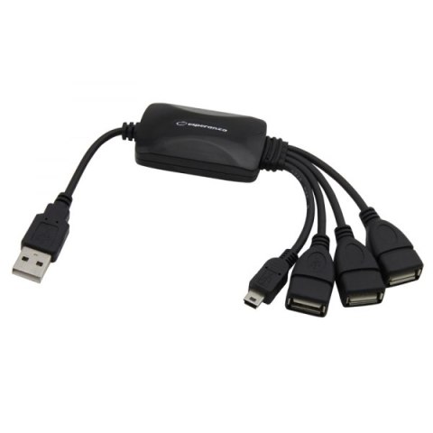 ESPERANZA USB 2.0 HUB 3 PORTY USB + 1 PORT MINI USB