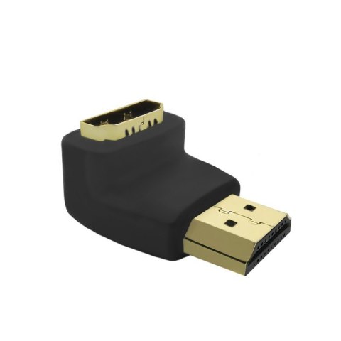 Qoltec Adapter HDMI A męski | HDMI A żeński | kątowy