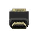 Qoltec Adapter HDMI A męski | HDMI A żeński | kątowy