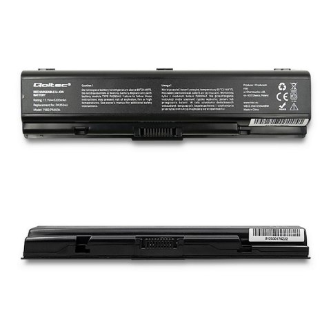 Qoltec Bateria do Toshiba PA3534U | 5200mAh | 10.8-11.1V