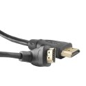 Qoltec Kabel HDMI High Speed With Eth. A męski | A męski (90st.) | 1.3m