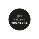 Zasilacz 65W | 20V | 3.25A | 5.5*2.5 | +kabel zasilający