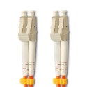 Qoltec Patchcord światłowodowy LC/UPC-LC/UPC | Multimode | 50/125U | OM2 | Duplex | 3m